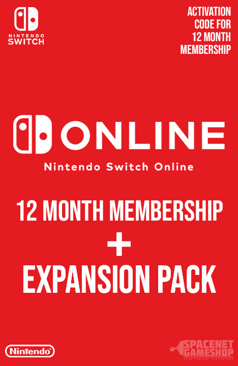 Nintendo Switch Online 12 Month Individual Membership + Expansion Pack eShop-Key [EU]